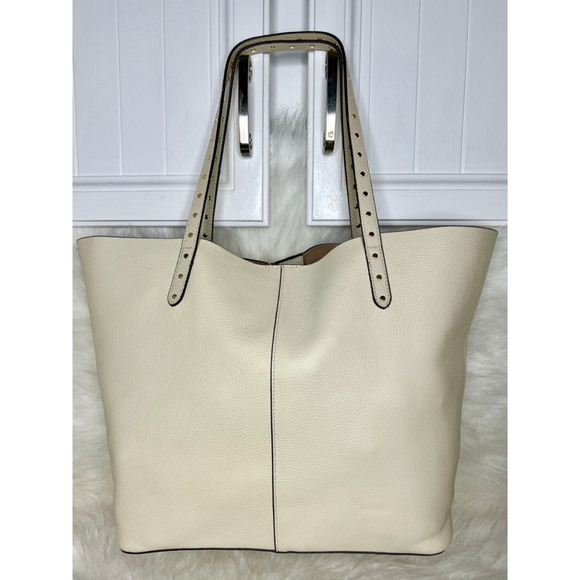 Rebecca Minkoff Soft Studded Large Pebbled Leather Tote Bag - Picture 2 of 6